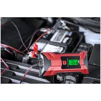 Chargeur de batterie de voiture - 6/12 V - 2/4 A - LCD