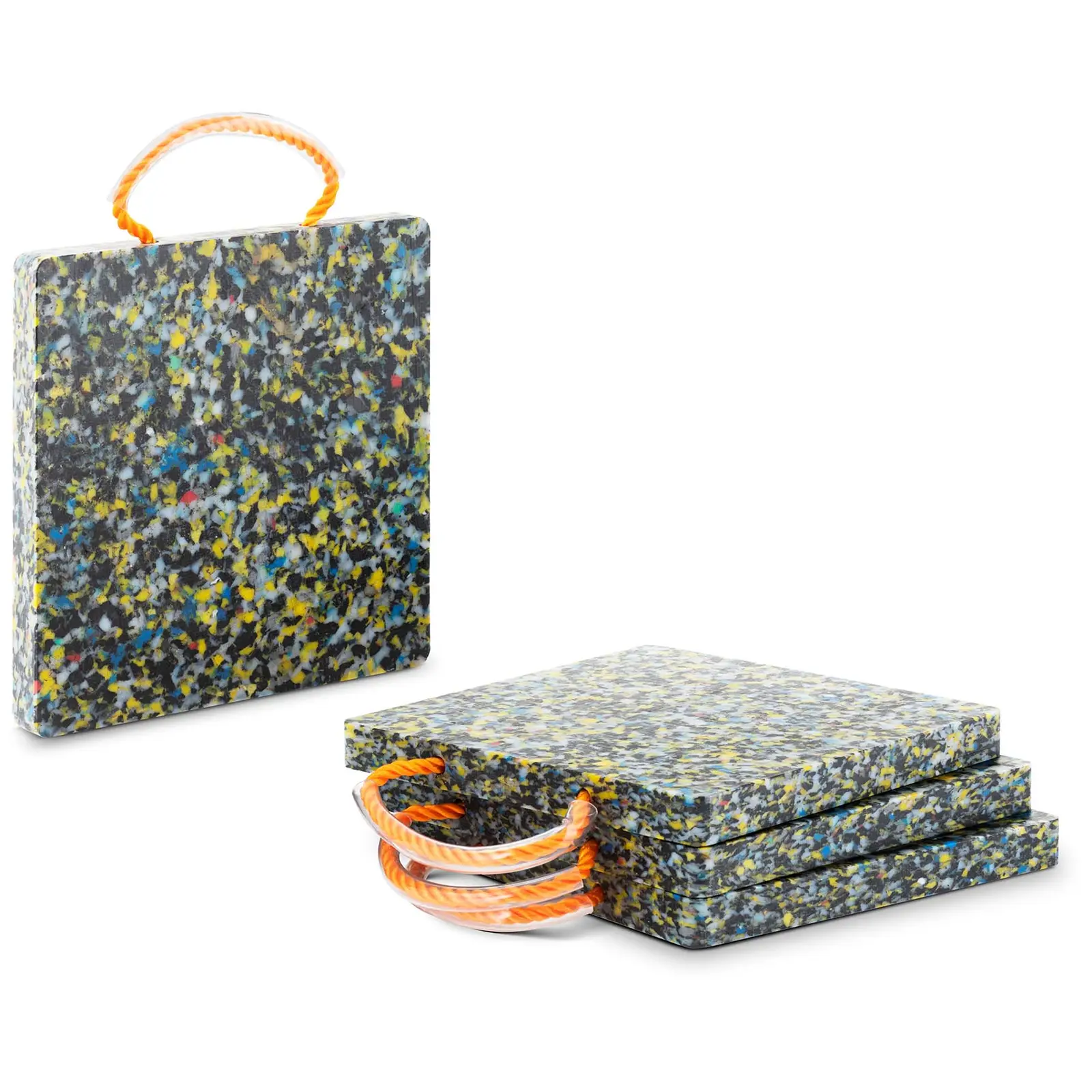 Kranplatten - 30 x 30 x 3 cm - Traglast bis zu 7.000 kg - 4 Stück - abgerundete Ecken - 1