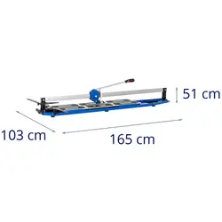 Laattaleikkuri - käsikäyttöinen - leikkuupituus: 1350 mm - leikkuusyvyys: 18 mm