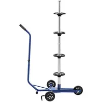 Tyre Stand - mobile - with brake - 100 kg - for 4 tyres