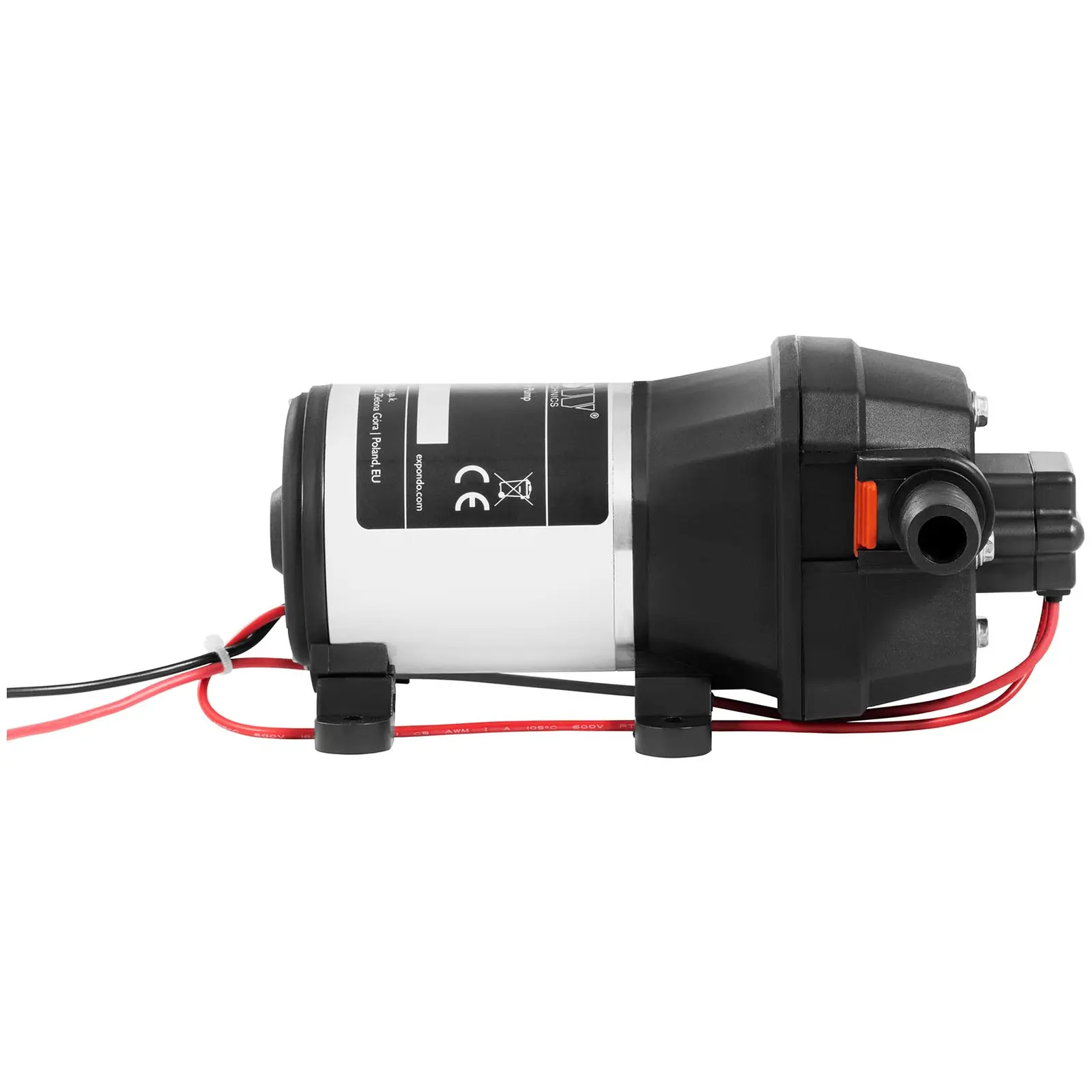Pressure water pump with pressure switch - 12 V - 10 l/min - max. 60 °C - 1.2 bar