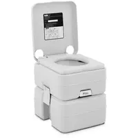 Toilette de camping - 230 x 210 mm - 13 l d'eau propre - 20 l d'eau usée 