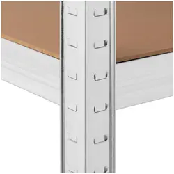 Metal storage rack - 120 x 50 x 197 cm - for 5 x 150 kg - Grey