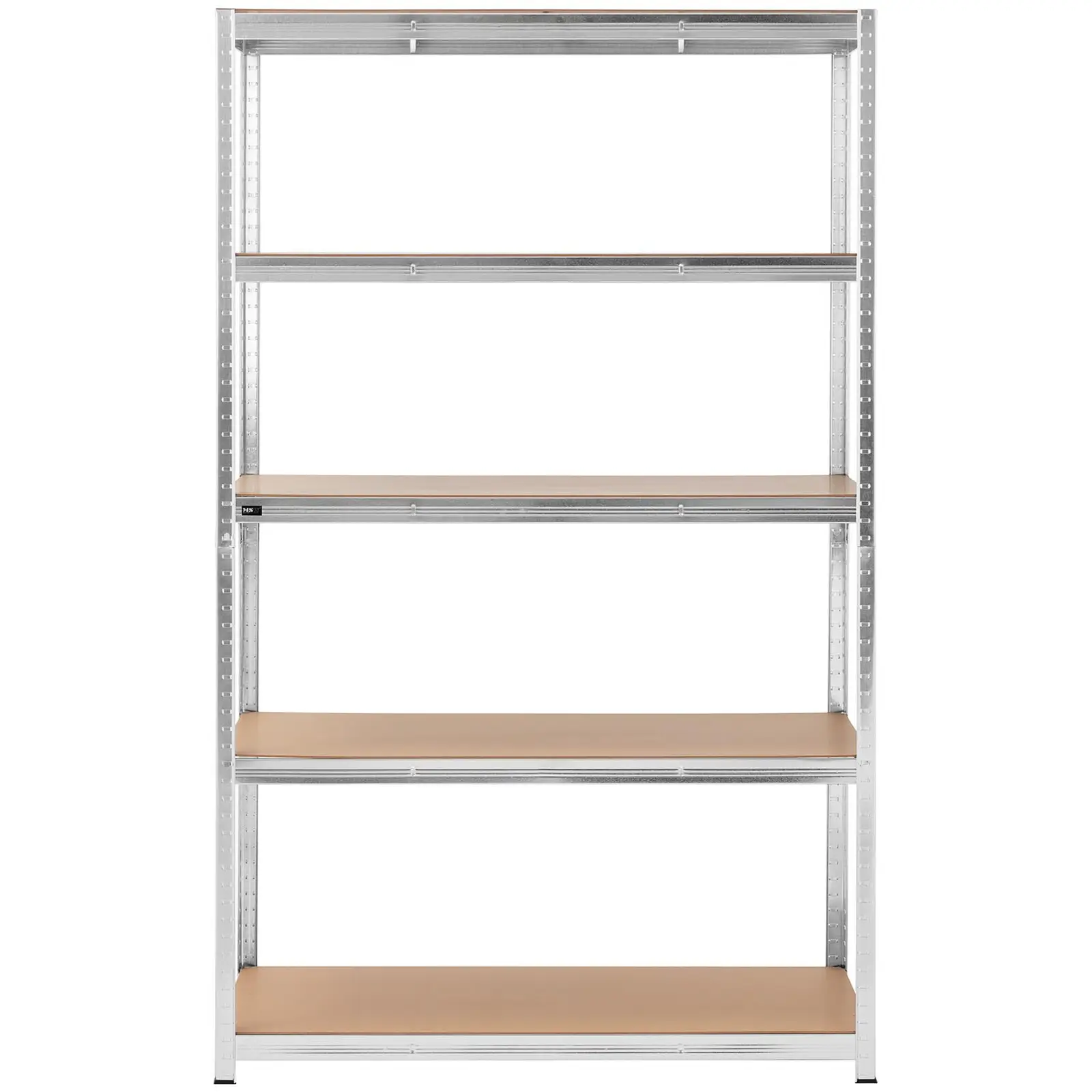 Metal storage rack - 120 x 60 x 197 cm - for 5 x 150 kg - Grey