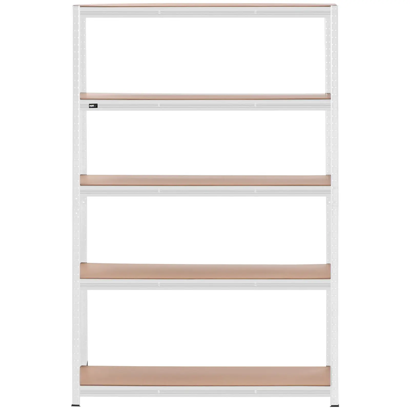 Zátěžový regál - 120 x 40 x 180 cm - pro 5 x 150 kg - šedý (Nosnost - max. nosnost: 750 kg)