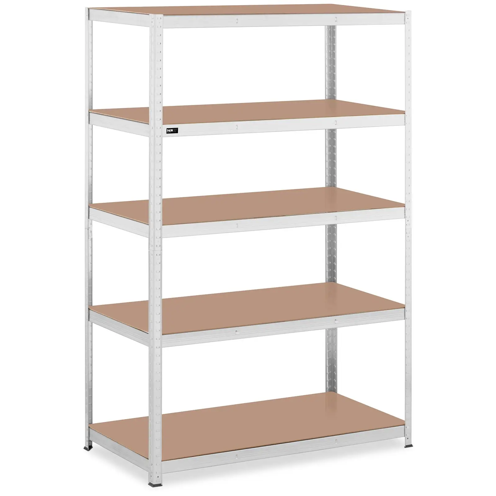 Raft metalic de depozitare - 120 x 60 x 180 cm - pentru 5 x 150 kg - Gri