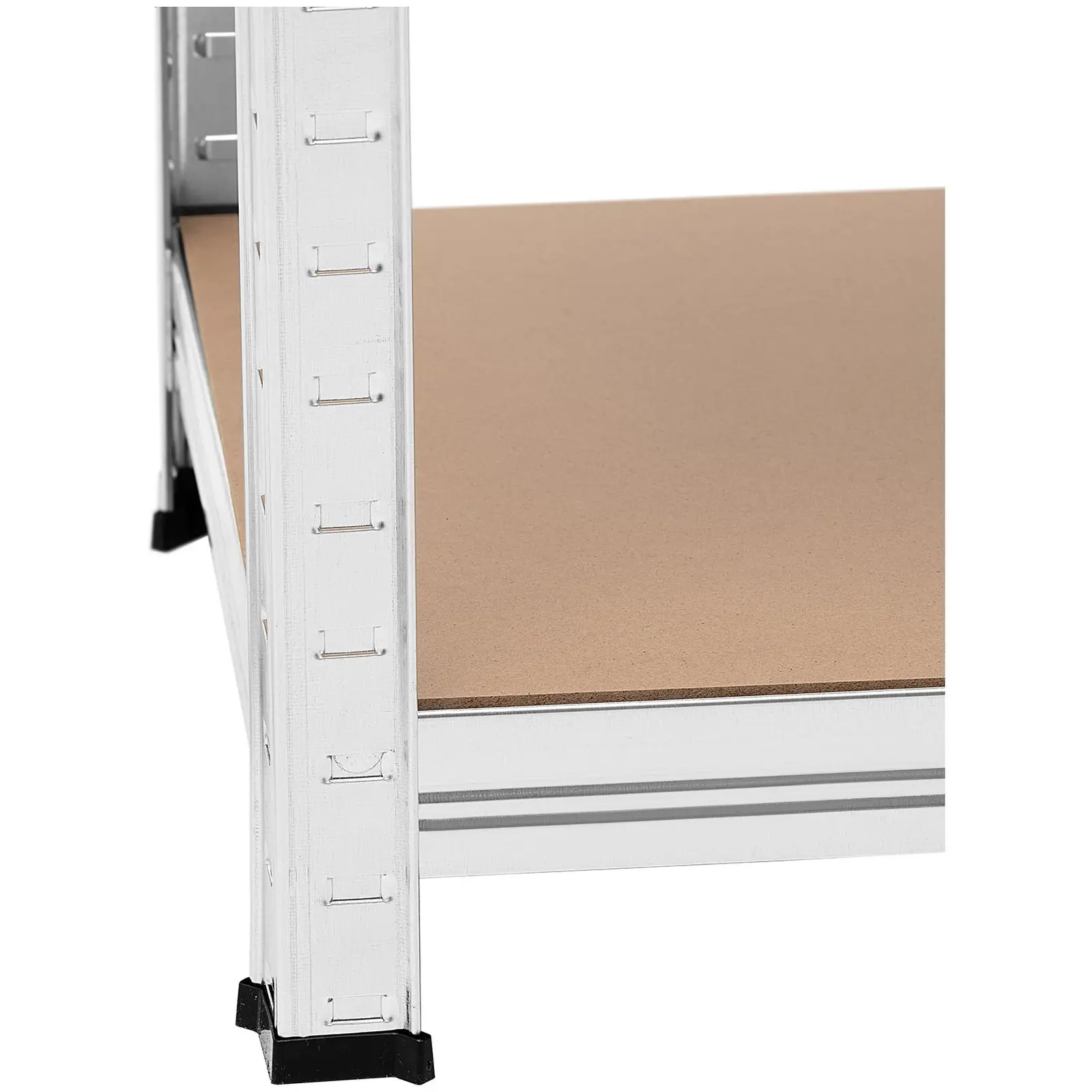 Zátěžový regál - 90 x 30 x 180 cm - pro 5 x 175 kg - šedý - 2 ks (Počet polic: 5 Pc)
