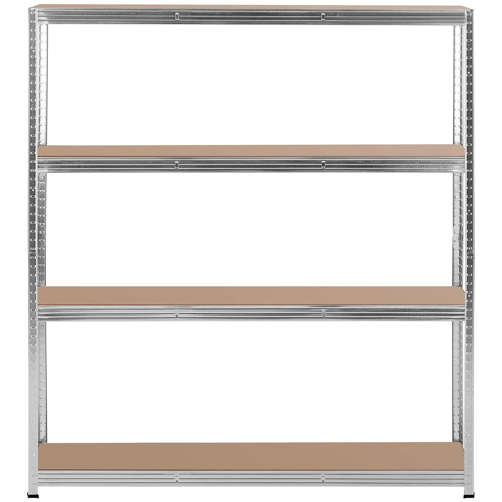 Regál na těžká břemena - 160 x 40 x 180 cm - nosnost 4 x 150 kg - šedý (Nosnost - max. nosnost: 600 kg)