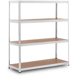 Metal Storage Rack - 160 x 60 x 180 cm - for 4 x 150 kg - Grey