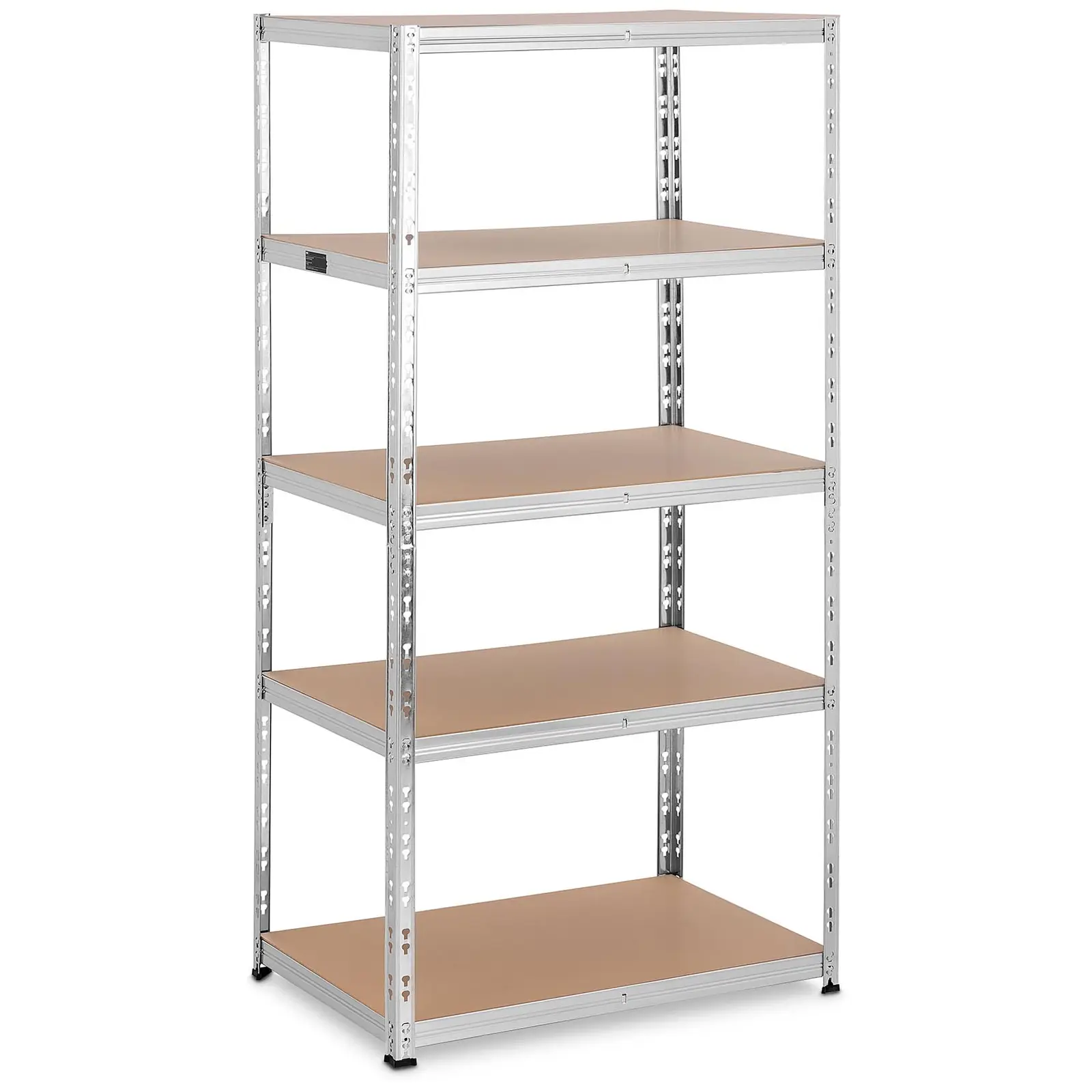 Raft metalic de depozitare - 90 x 60 x 180 cm - pentru 5 x 175 kg - Gri