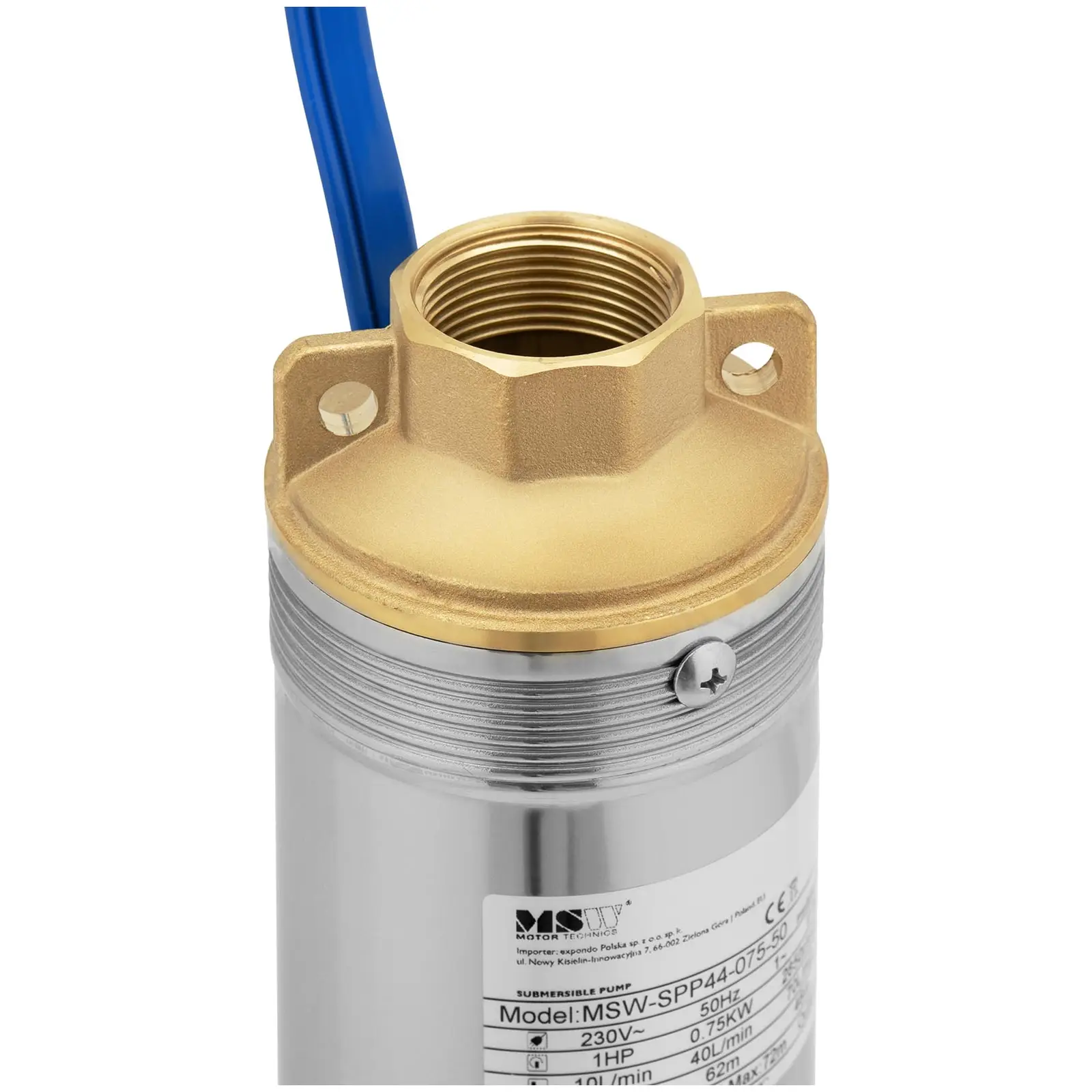 Pompe immergée - 7100 l/h - 750 W - acier inoxydable (Cordon(s) d'alimentation: 50 m)