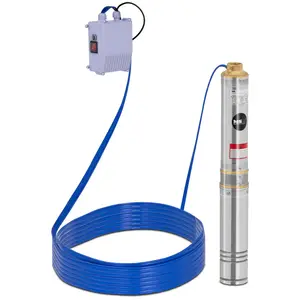 Pompa sommersa per pozzo - 6000 l/h - 500 W - Acciaio inox