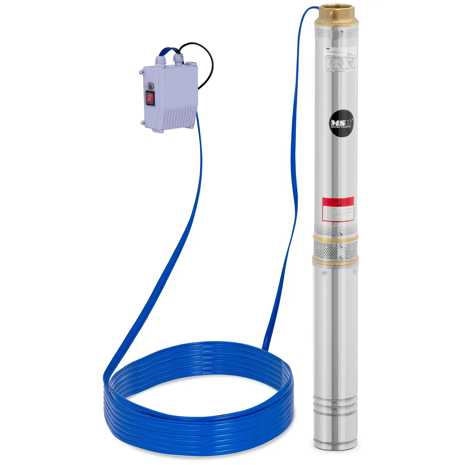 Bomba de agua sumergible - 10800 l/h - 1500 W - acero inoxidable