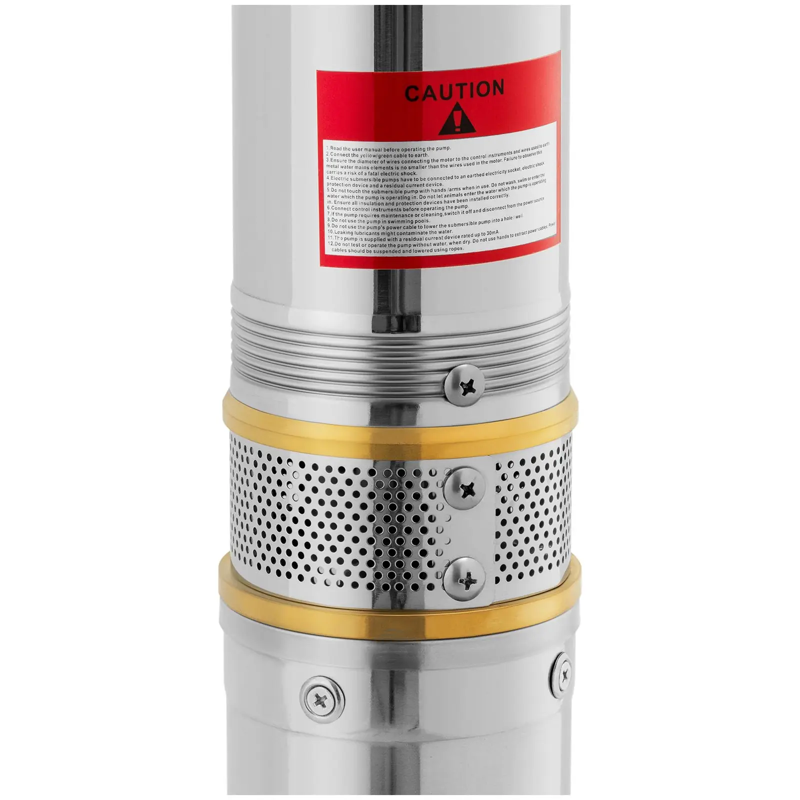 Pompe immergée - 10800 l/h - 2 200 W - acier inoxydable (Profondeur de pompage max.: 91 m)