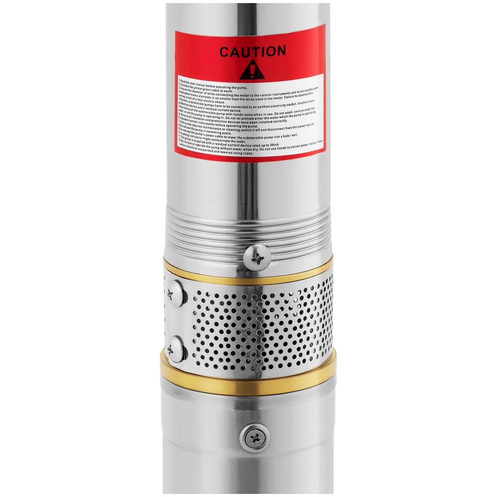 Edelstahl Tauchpumpe SWQ180 – 180W, 70L/min Förderleistung, Förderhöhe 5,5m, Ideal Für Brunnen, Schwimmbäder & Teiche