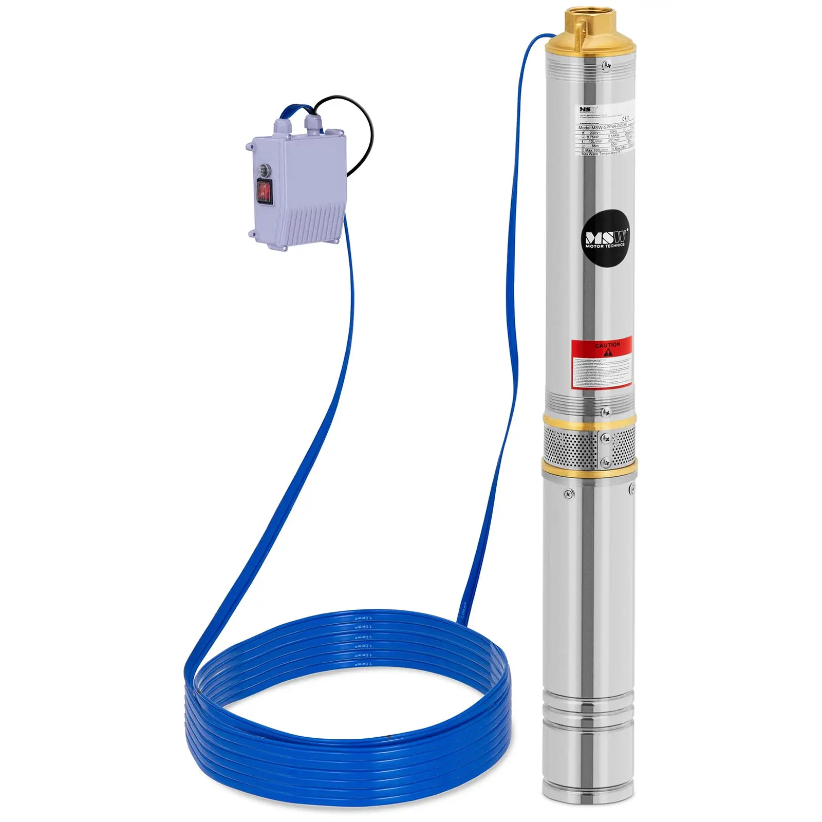 Čerpadlo do studny - 7100 l/h - 550 W - ušlechtilá ocel