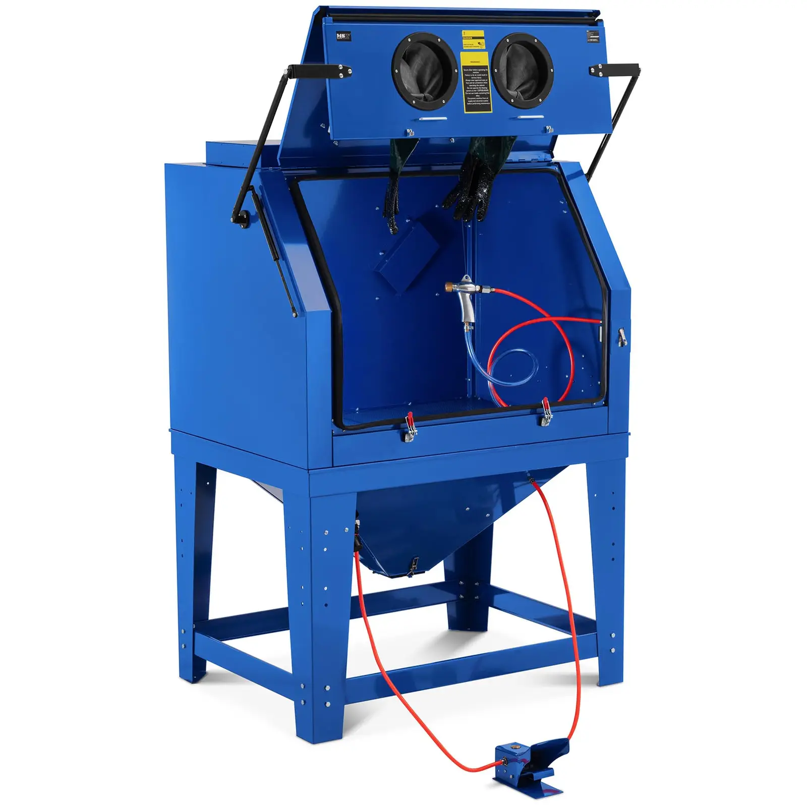 Sandblasting Cabinet - 990 L - with lighting, foot pedal