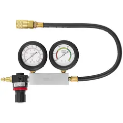 Testador de compressão - medidor de pressão duplo - 0-7 bar
