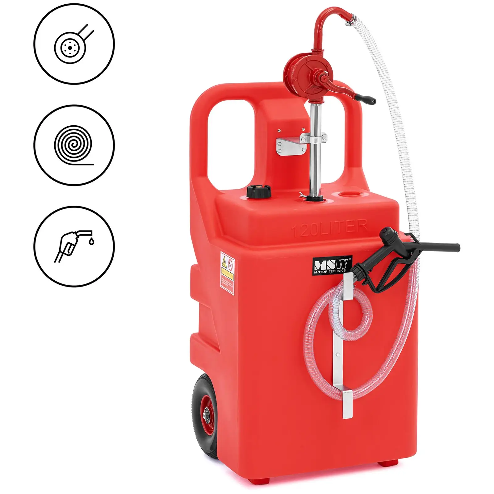 Mobile petrol station - with tap and wheels - 120 l - Product Image