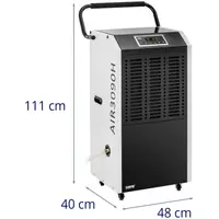 Dehumidifier - 138 l / 24 h - 120 - 170 m² - 1129 m³/h - with handle