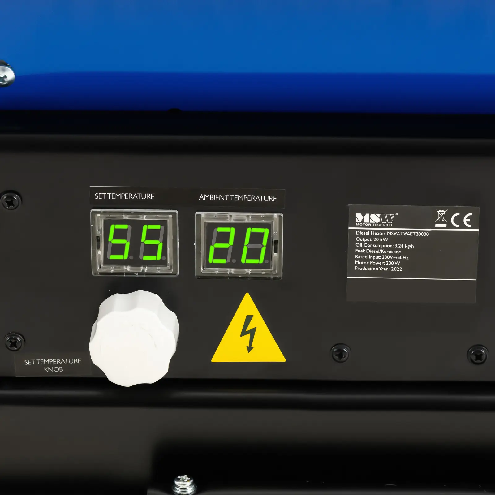 Încălzitor diesel - 20000 W - 20 l (Dimensiunea maximă a camerei: 210 m²)