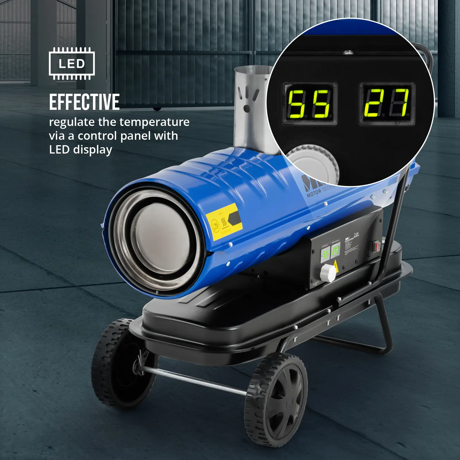 Încălzitor diesel - 20000 W - 20 l (Debit de aer: 1071 m³/h)