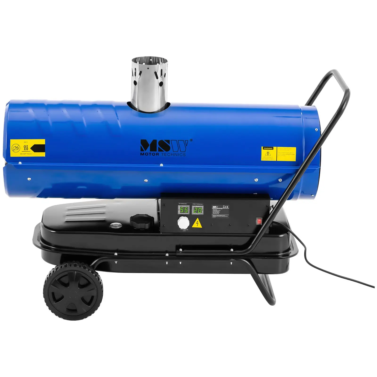 Diesel-varmekanon med skorsten - 28600 W - 38 l (Batterilevetid: 13 h)