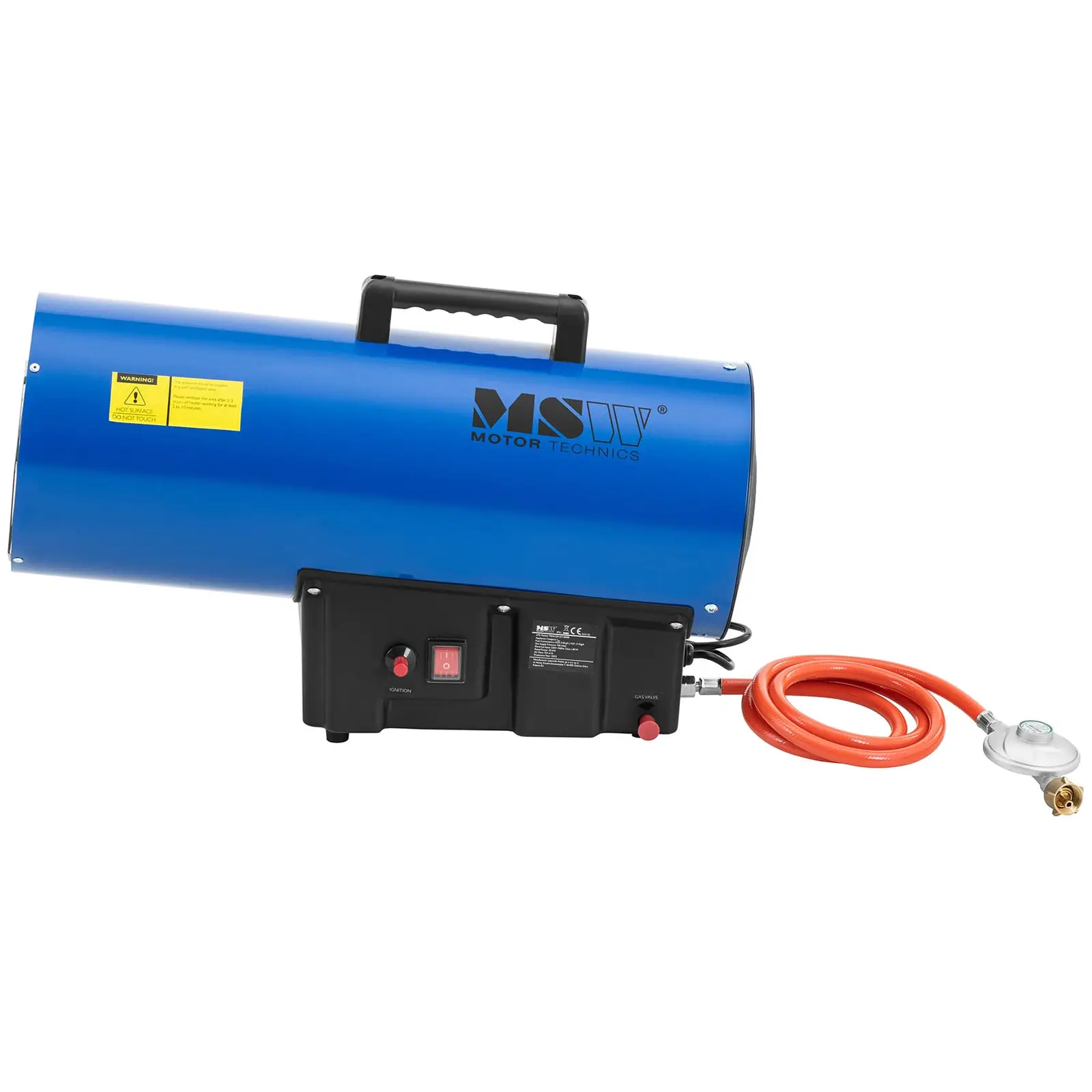 Canon à air chaud - 30 000 W - 310 m² - allumage manuel (Température de sortie: 500 °C)