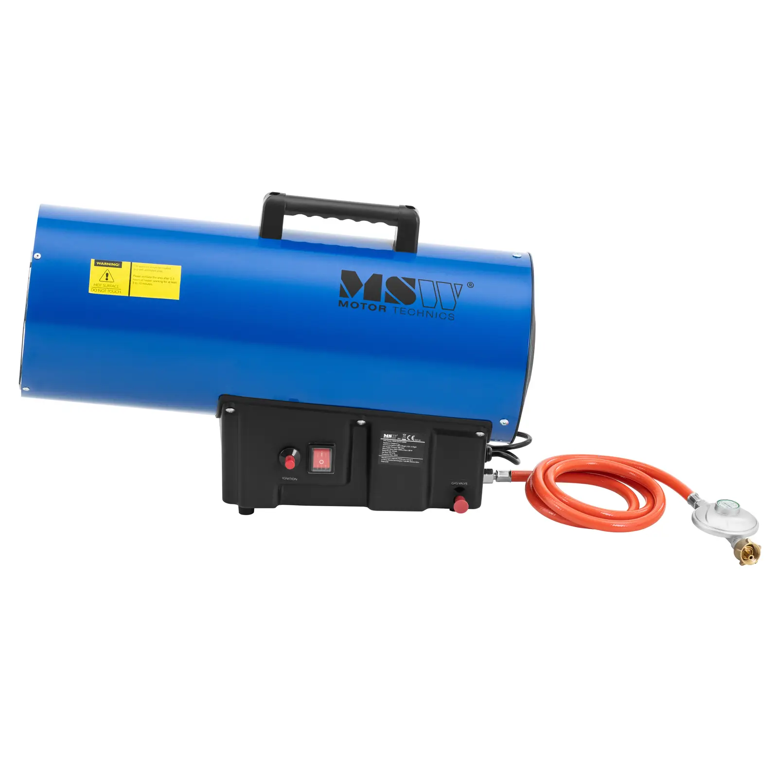 Nagrzewnica gazowa - 30000 W - 310 m² - zapłon ręczny (Poziom hałasu: 81 dB)