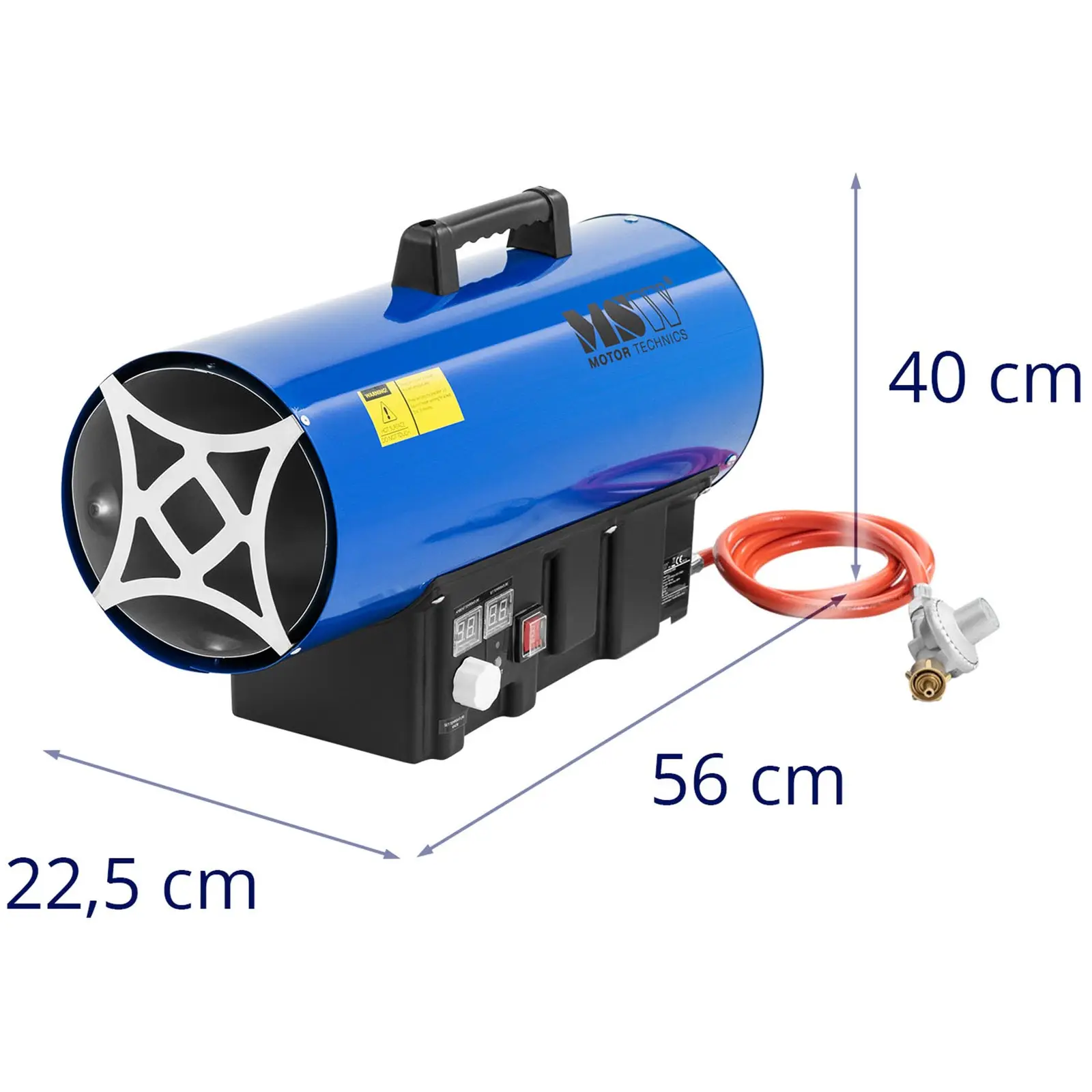 Plynové topidlo - 30 000 W - 310 m² (Materiál: Plast PP)