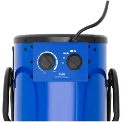 Generador de aire caliente eléctrico - termostato hasta 40 °C - 5000 W