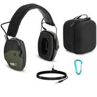 Pracovní sluchátka s Bluetooth - dynamická regulace vnějšího hluku - zelená barva