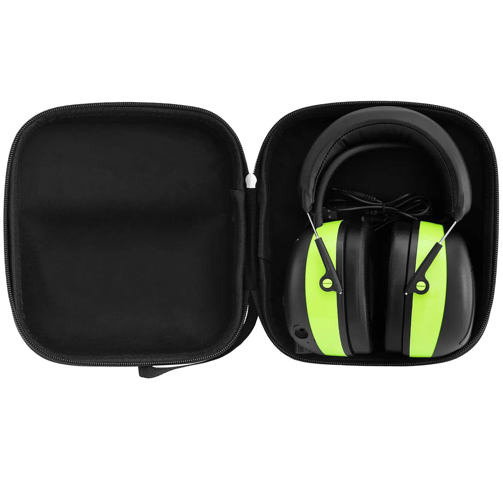 Bluetooth Noise Cancelling Headphones - microphone - LCD display - rechargeable battery - green