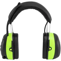 Bluetooth шумопотискащи слушалки - микрофон - LCD дисплей - акумулаторна батерия - зелено