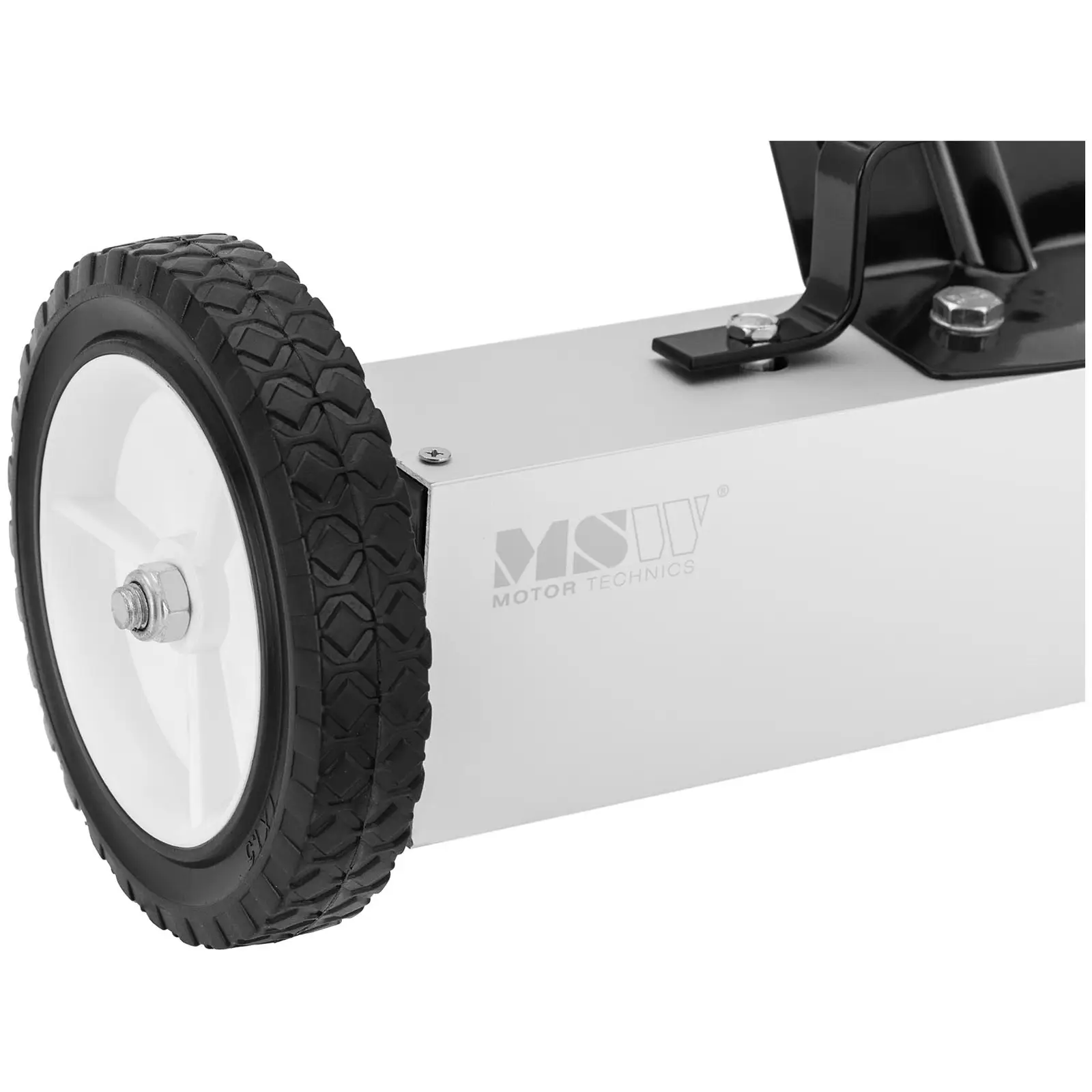 Magnetické koště - Teleskopická rukojeť 45 cm - feritový magnet. (Kolečka: Ano)