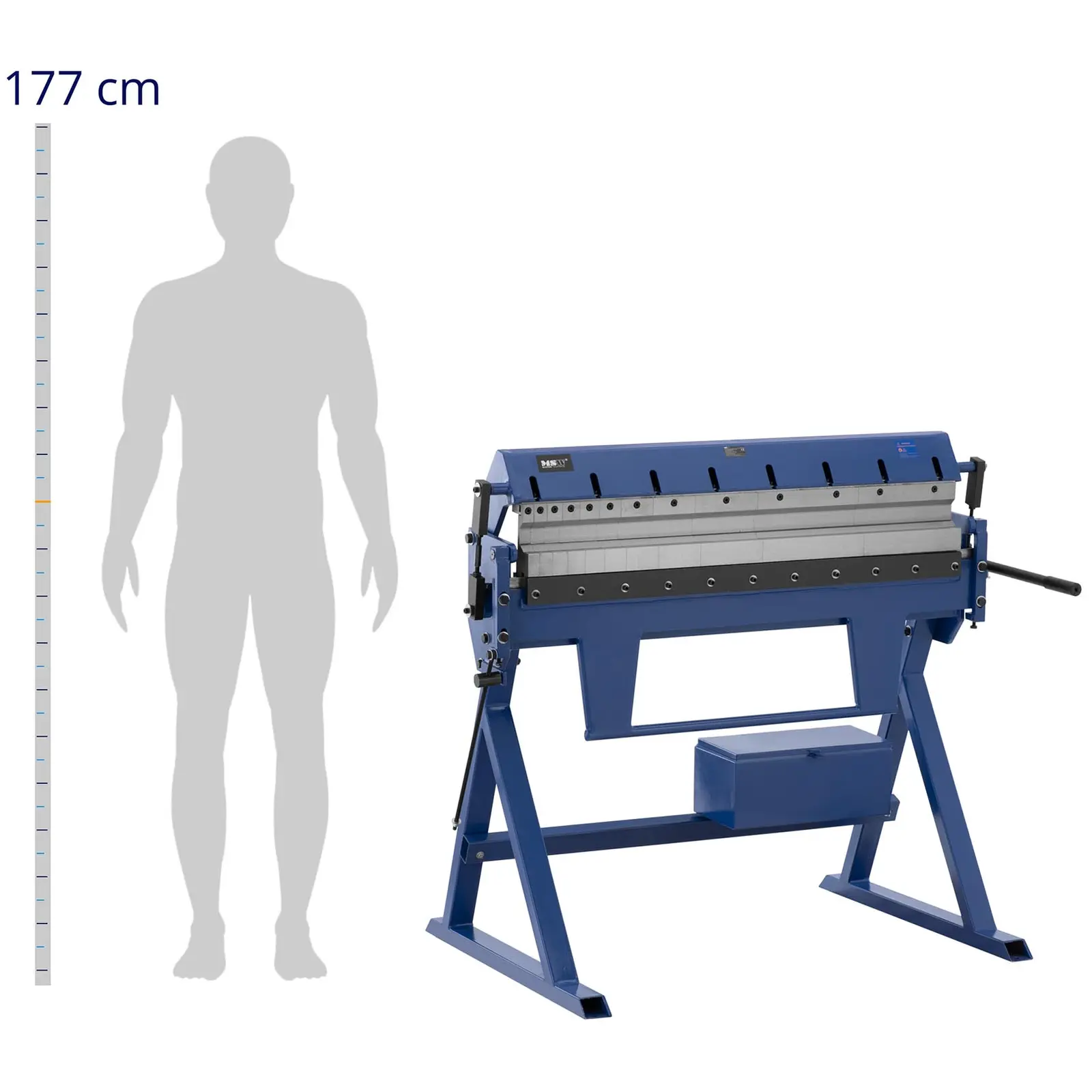 Ohýbačka plechu - so segmentmi a základňou - 0 – 1050 mm - 0 – 135° - manuálna