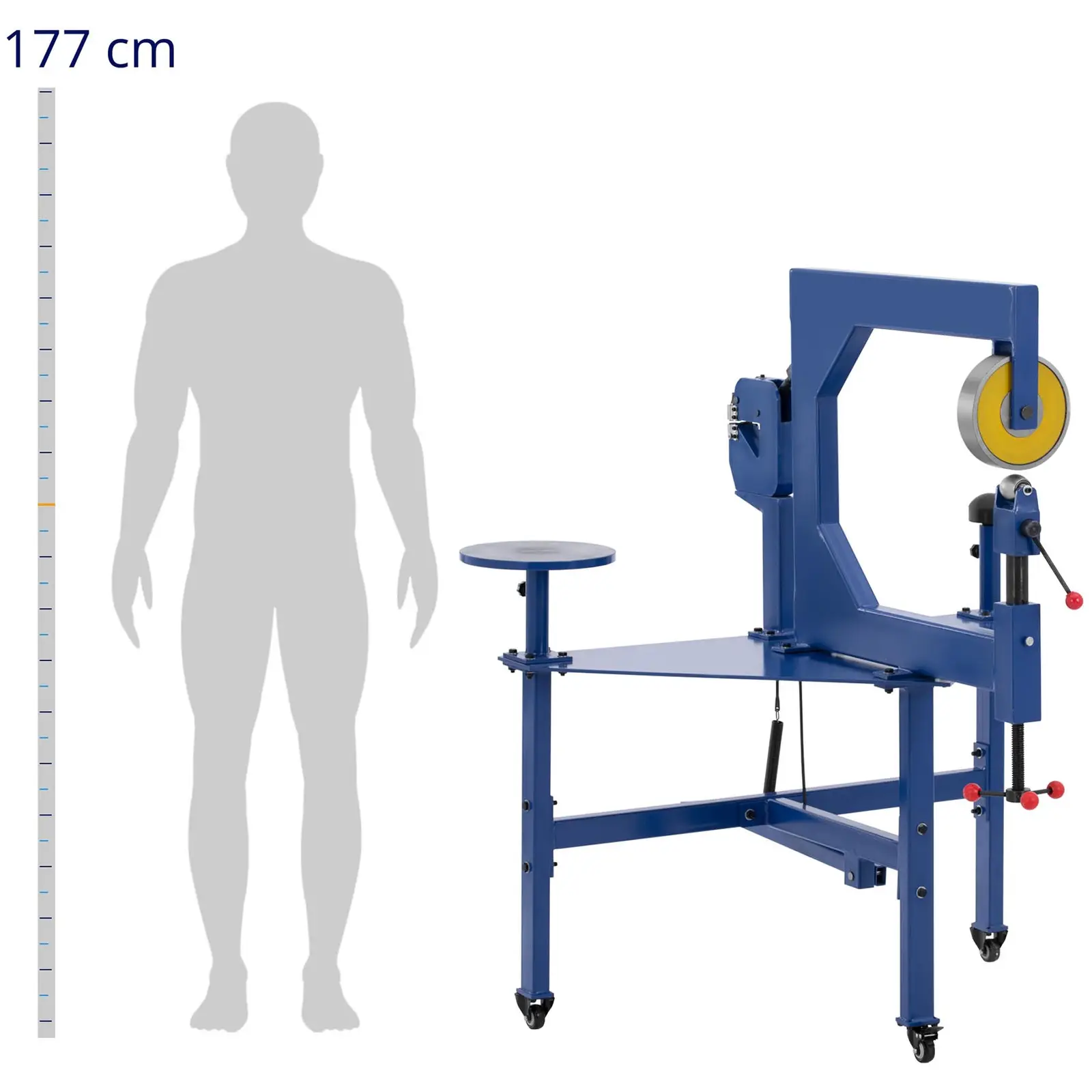 Rullestrekkmaskin - 4-delt arbeidsstasjon - støtende og tøyende enhet - ark opp til 1,5 mm