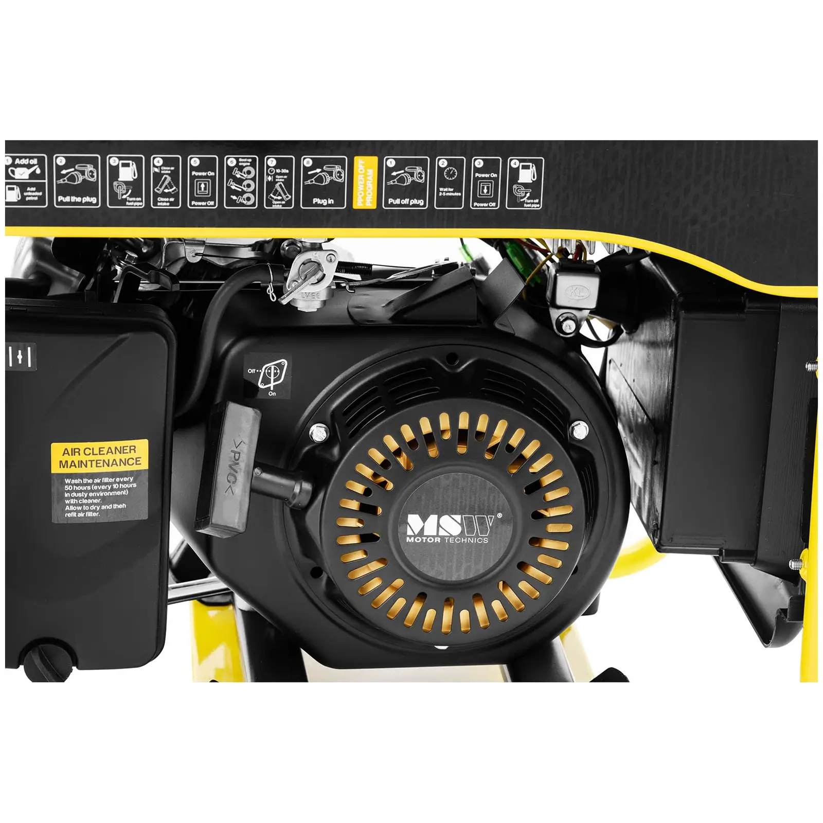 Groupe électrogène inverter - 3800 W - 230 V CA - démarrage manuel (Cylindrée: 212 cm³)