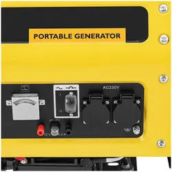 Petrol generator - 2700 W - 230 V AC / 12 V DC - tank 15 l - manual start/electric