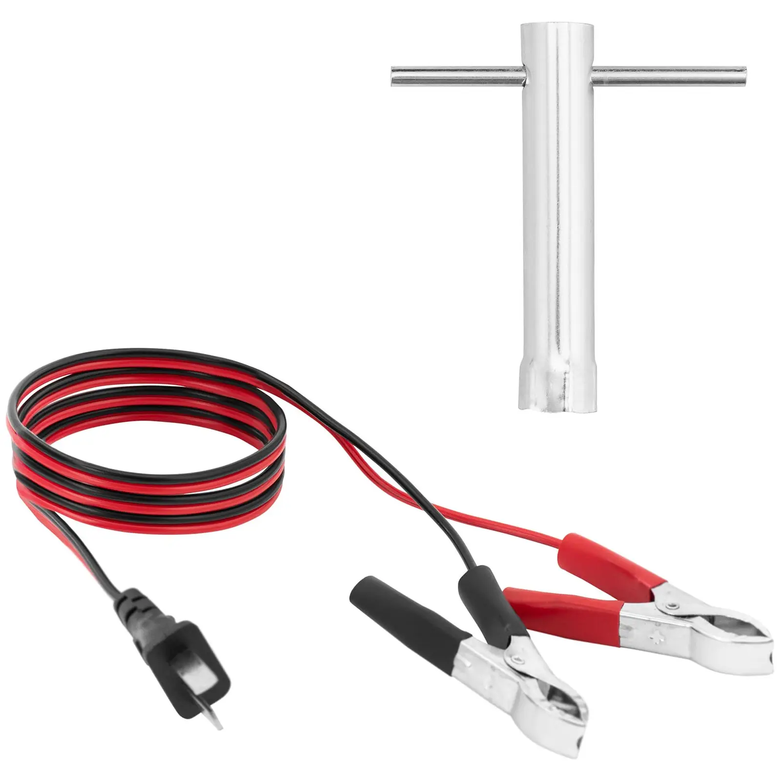B-zboží Benzínový generátor - 2700 W - 230 V AC / 12 V DC - nádrž 15 l - ruční startování/elektrický pohon (Držadla: Ano)