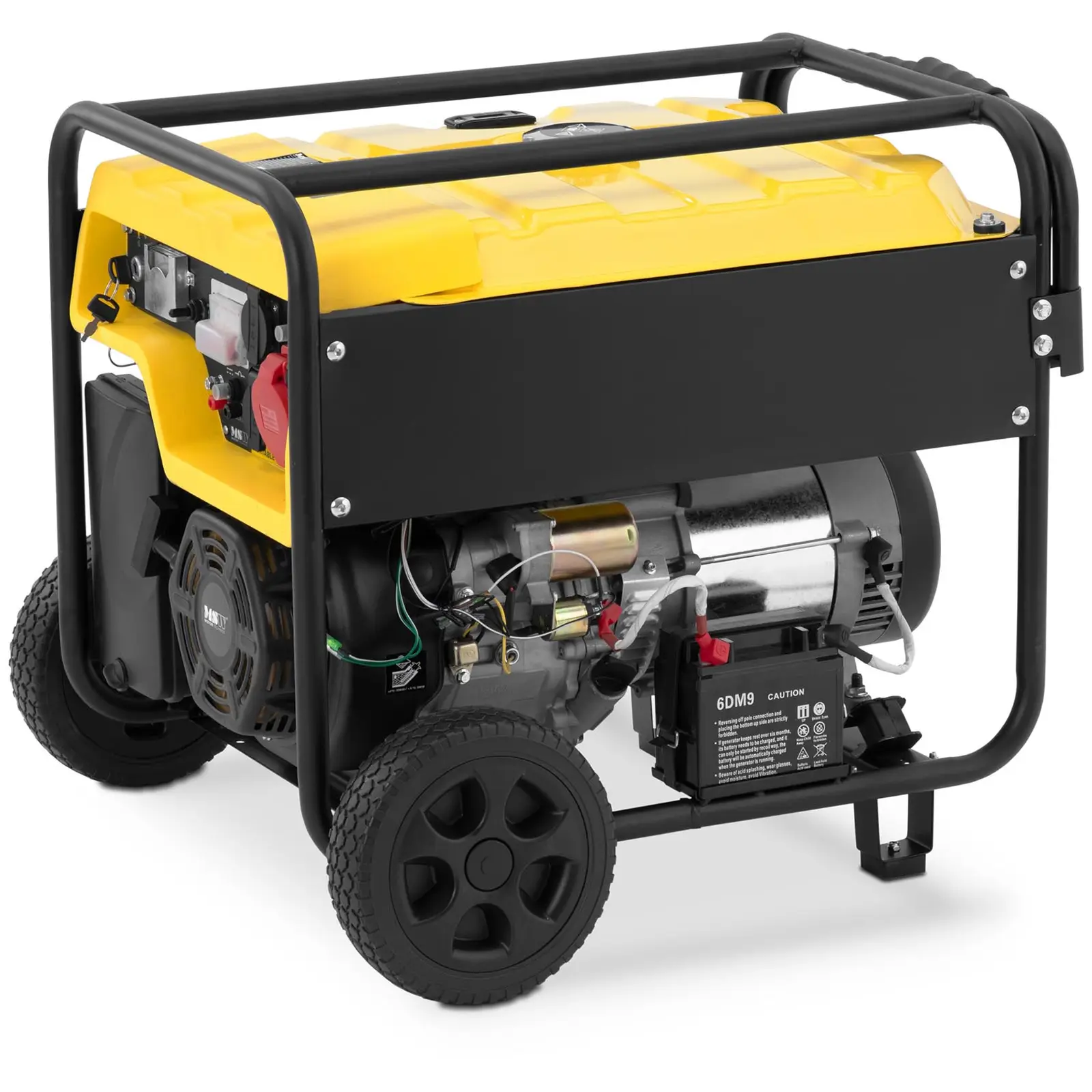 Benzínový generátor - 5500 W - 400 V AC / 230 V AC / 12 V DC - nádrž 28 l - ruční startování/elektrický pohon