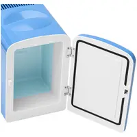 Mini Refrigerator 12 V / 230 V - 2-in-1 appliance with keep-warm function - 4 L - Blue
