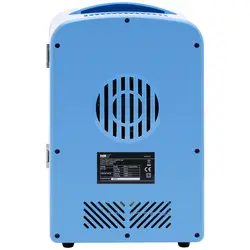 Minikjøleskap 12 V / 230 V - 2-i-1 apparat med holde-varm funksjon - 4 L - Blå