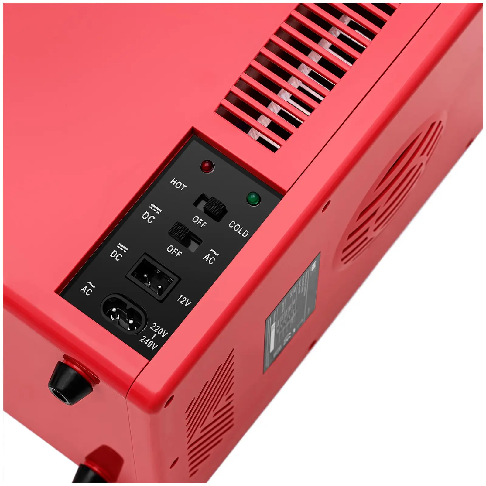Sähköinen kylmälaukku 12V / 230V - 2-in-1 laite lämpimänäpitotoiminnolla - 4 l - punainen