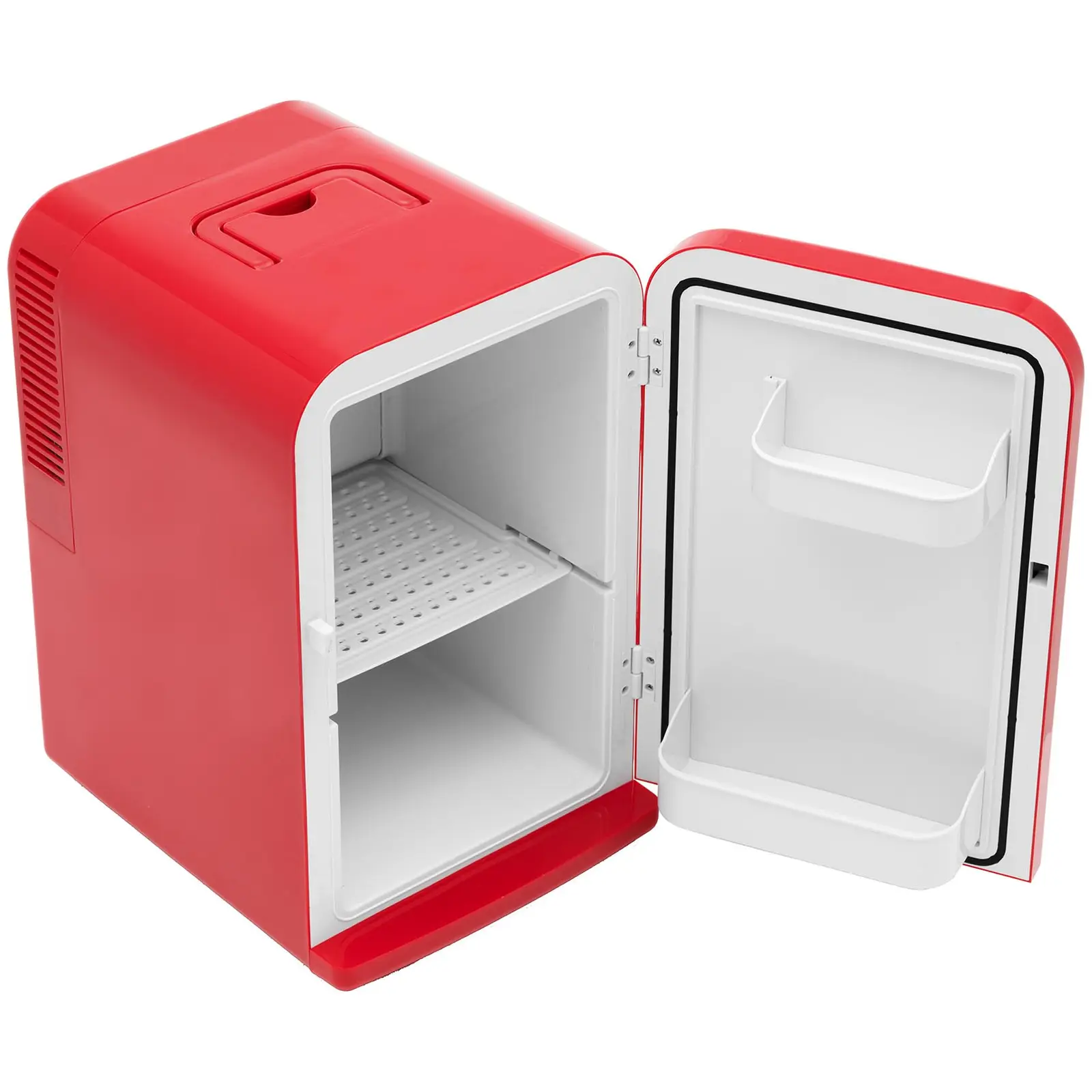 B-Ware Mini-Kühlschrank 12 V / 230 V - 2-in-1-Gerät mit Warmhaltefunktion - 15 L - Rot