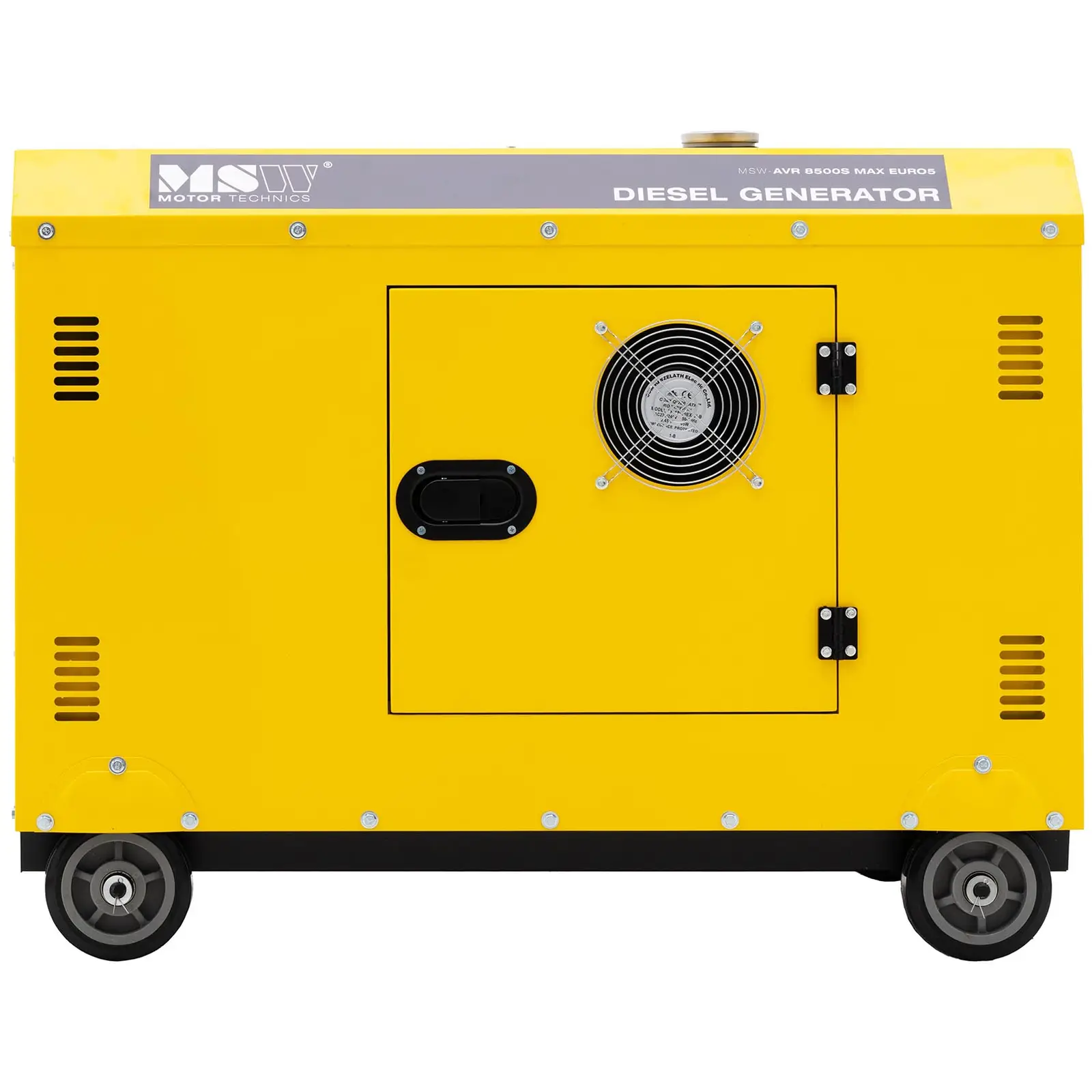 Dizelski generator - 7220 / 8500 W - 30 L - 240/400 V - mobilni - AVR - Euro 5