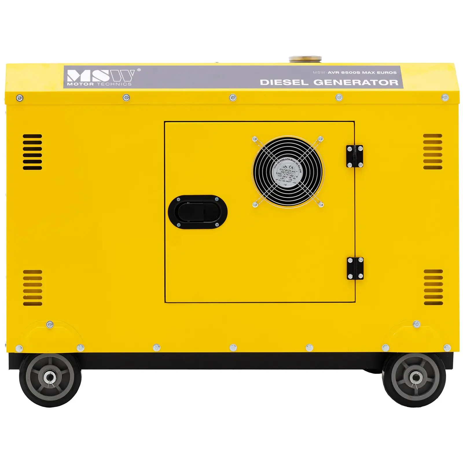 Groupe électrogène diesel - 7220 / 8500 W - 30 L - 240/400 V - mobile - AVR - Euro 5 (Télécommande: Oui)