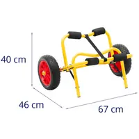Kajakový vozík MSW-MMT-01 - skládací - 75 kg