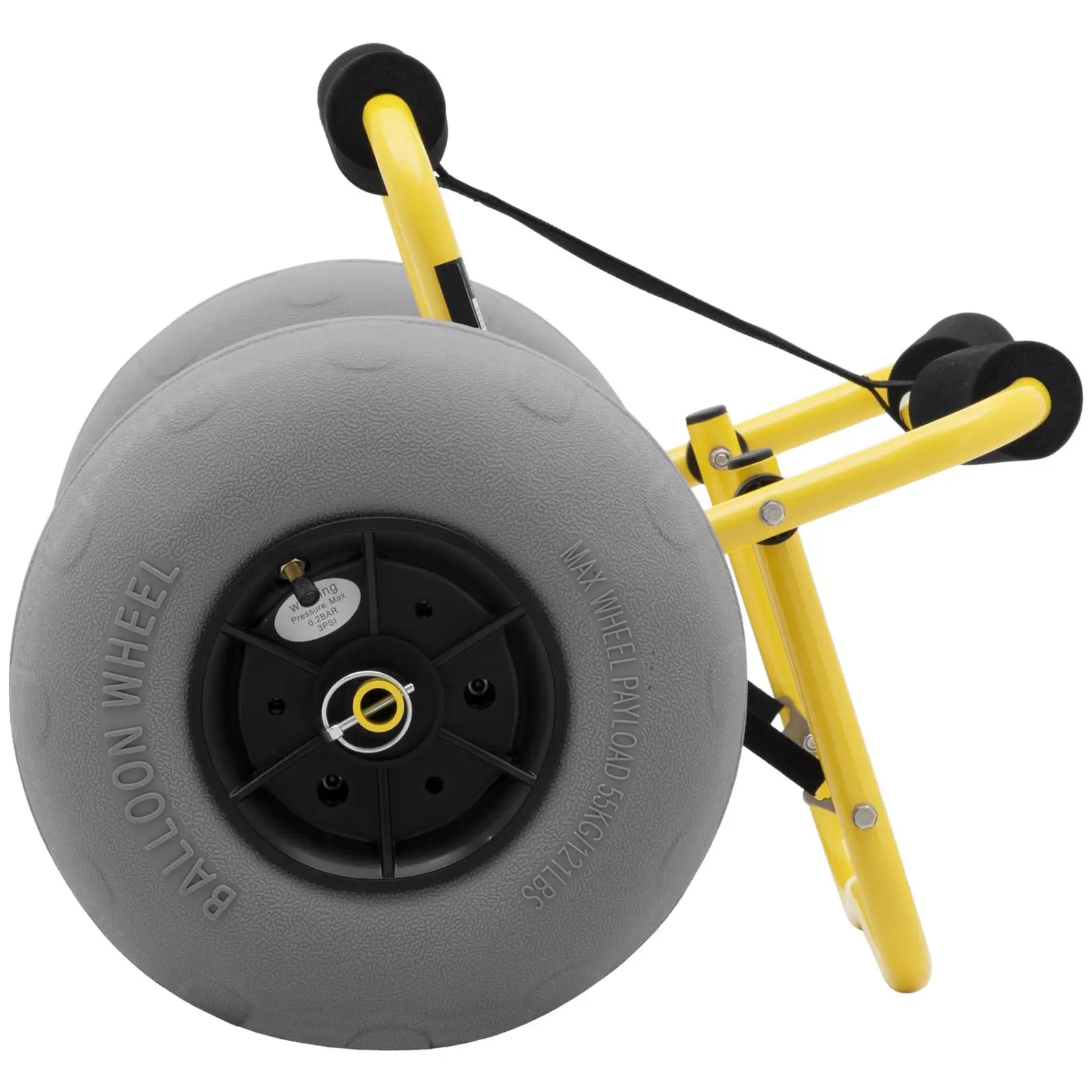 Kajakový vozík – skladací – s balónovými kolesami – 75 kg