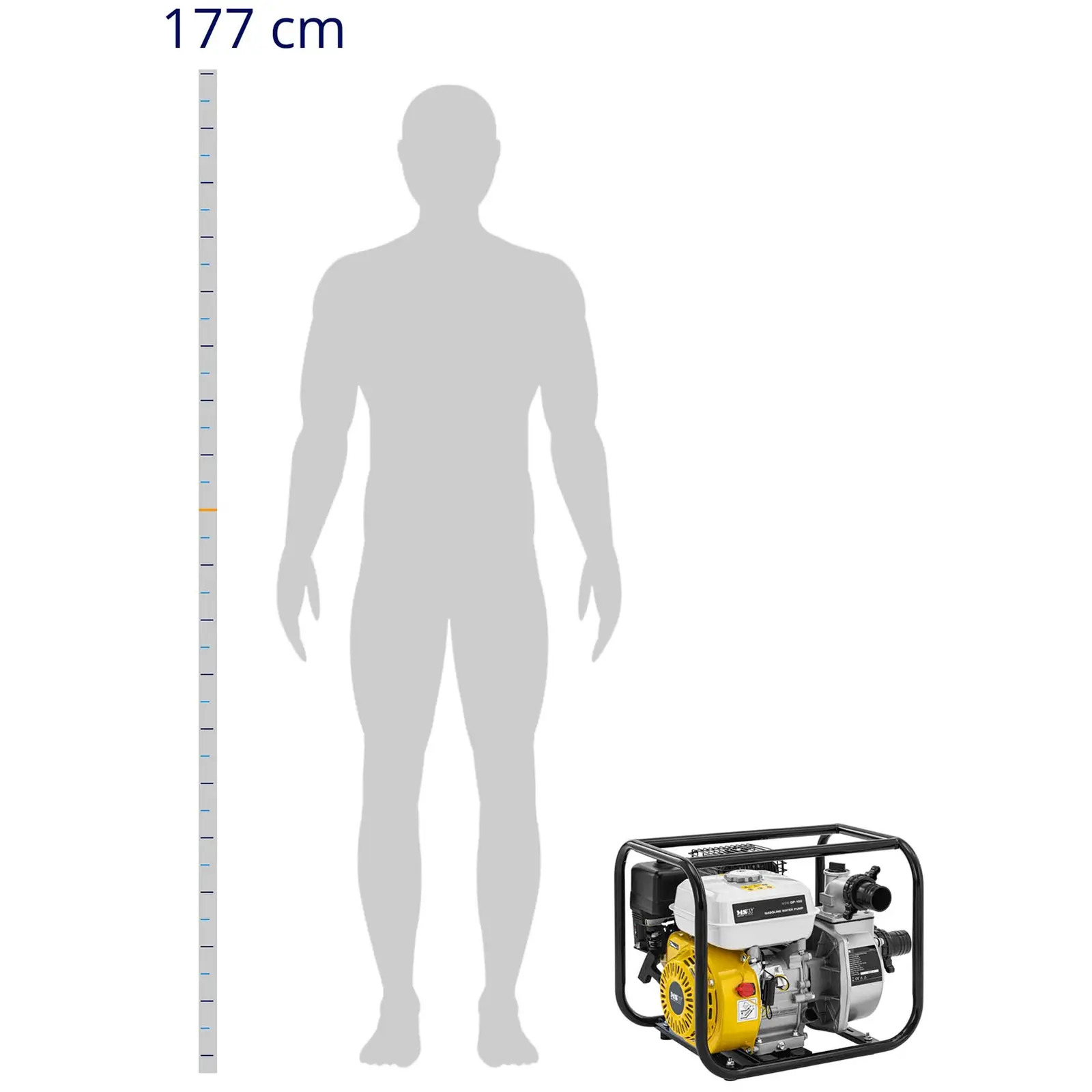 Vodní čerpadlo / kalové čerpadlo - 7 k - 3 600 ot/min - 25 m³/h